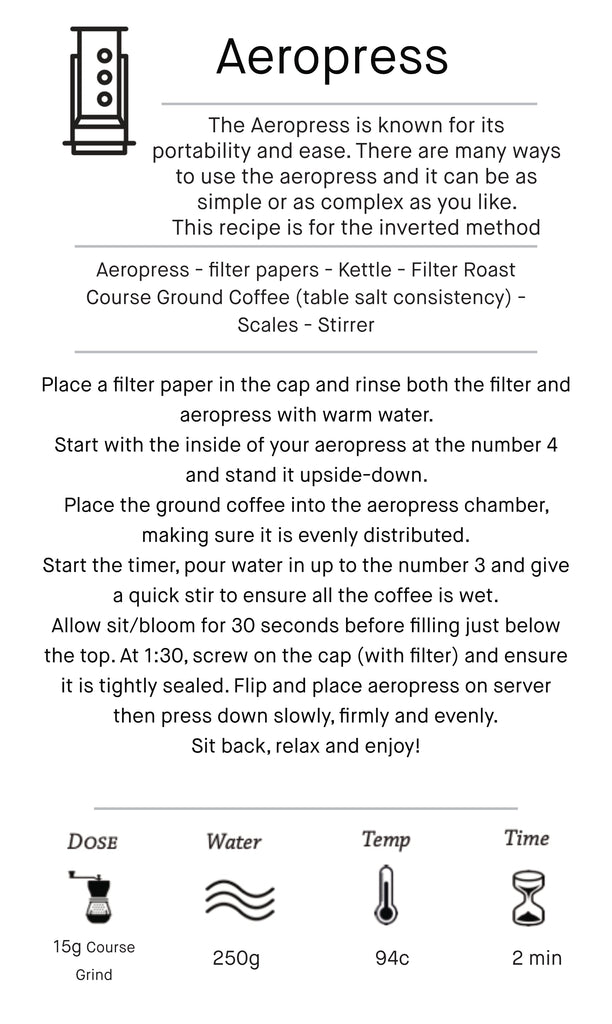 Aeropress Brewing Guide