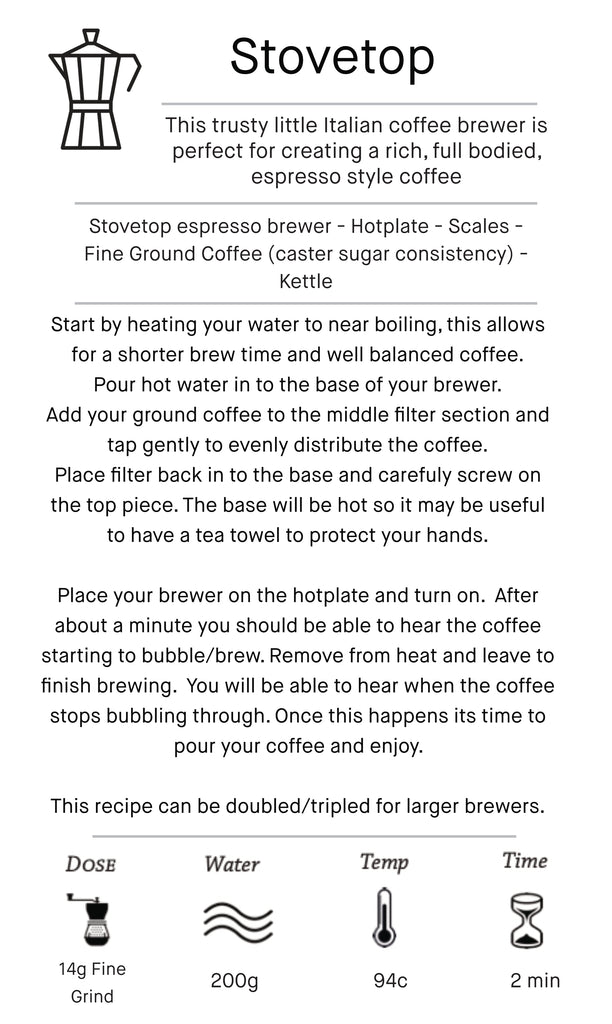 Stovetop Brewing Guide