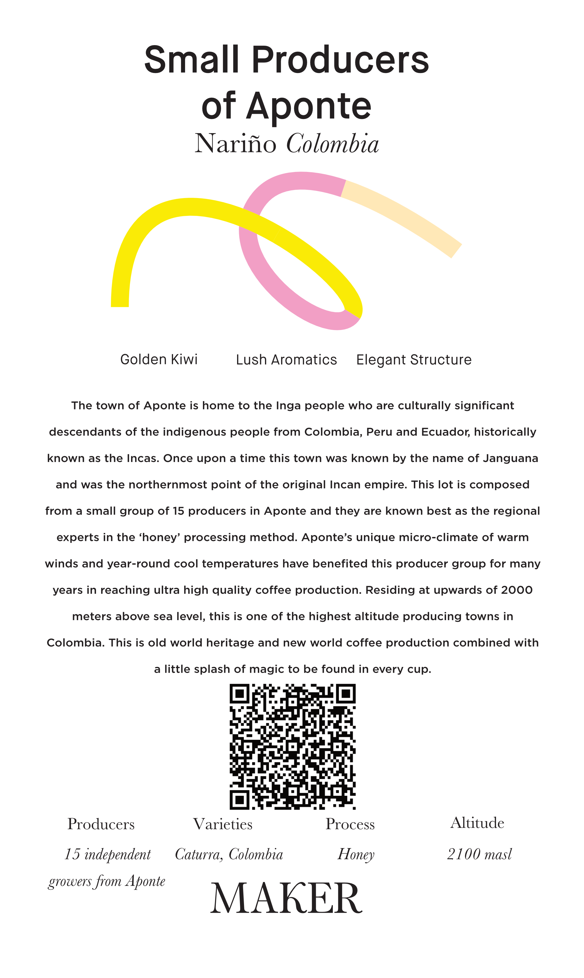 Aponte - Honey - Colombia (Filter Roast)