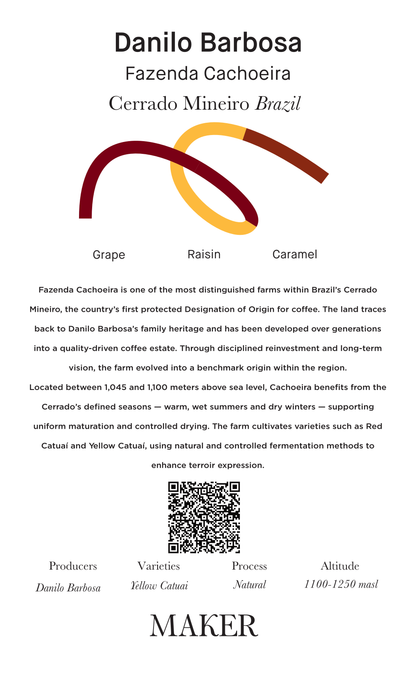 Danilo Barbosa - Natural - Brazil (Espresso Roast)