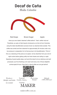 Decaf - Colombia (Espresso Roast)