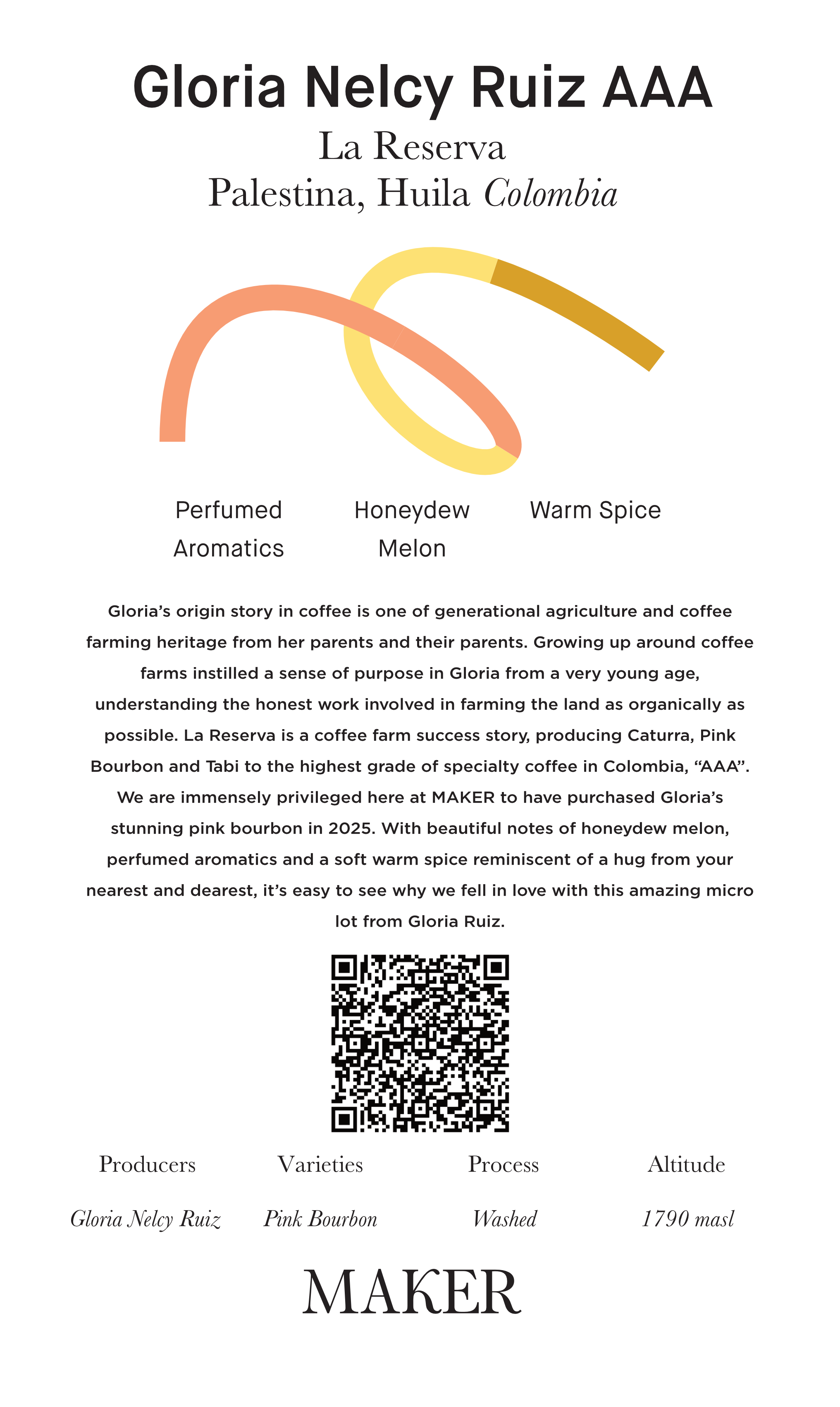 Gloria AAA - Washed - Colombia (Filter Roast)