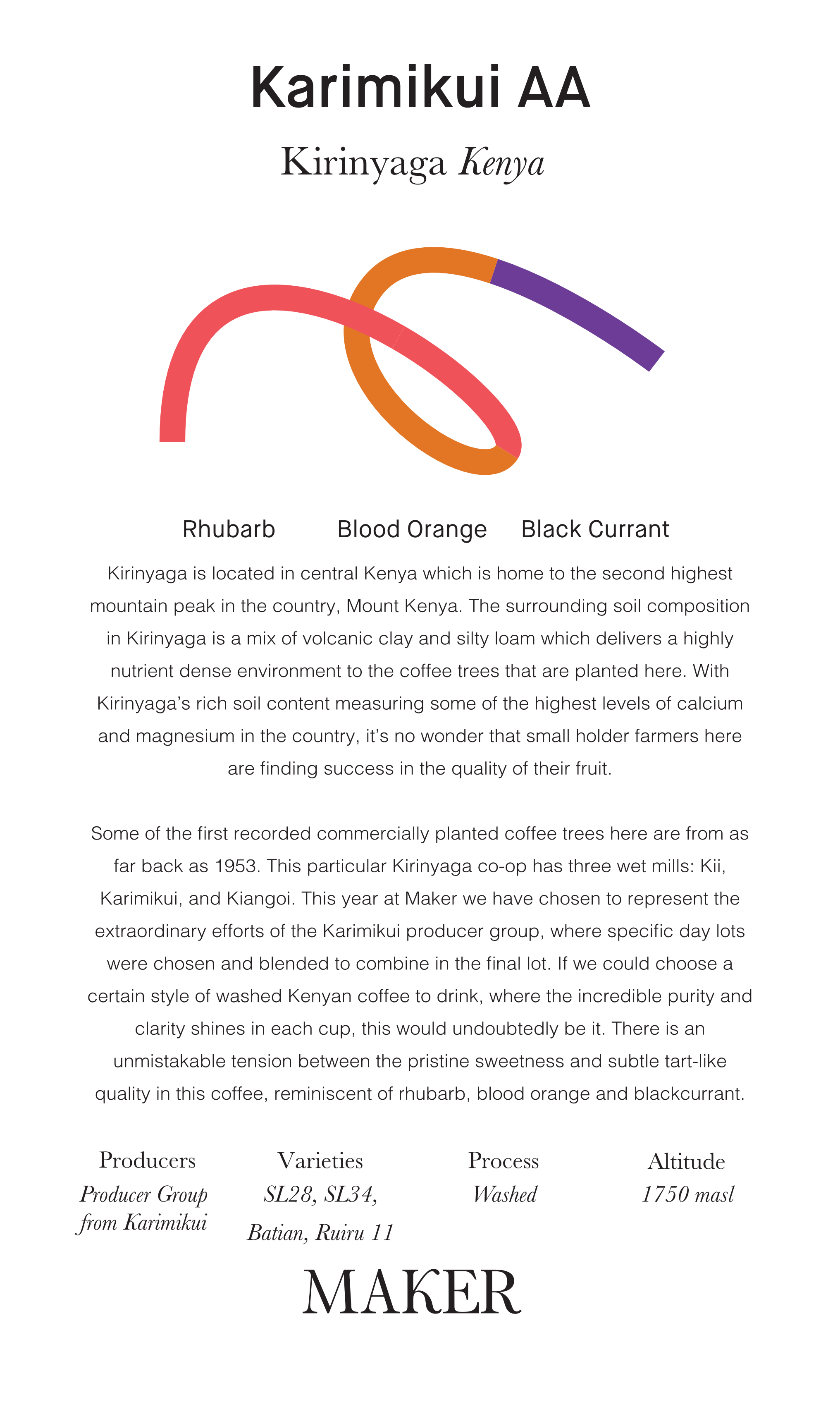 Karimikui AA - Washed - Kenya (Filter Roast)