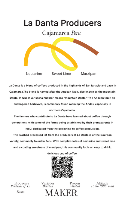 La Danta Producers - Washed - Peru (Filter Roast)