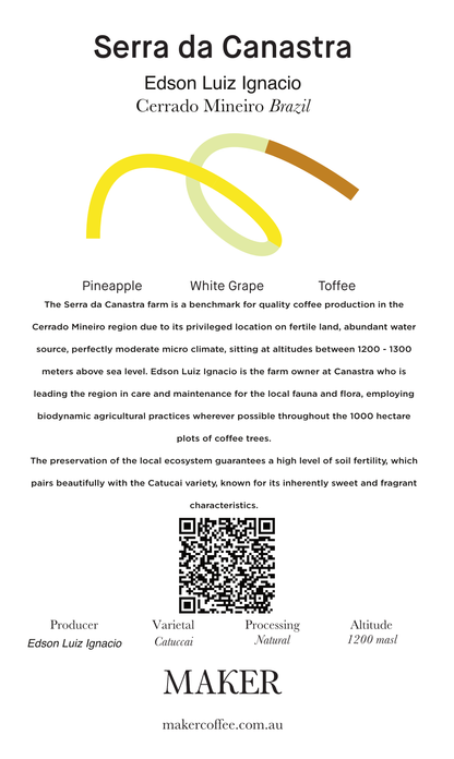 Serra da Canastra - Natural - Brazil (Espresso Roast)
