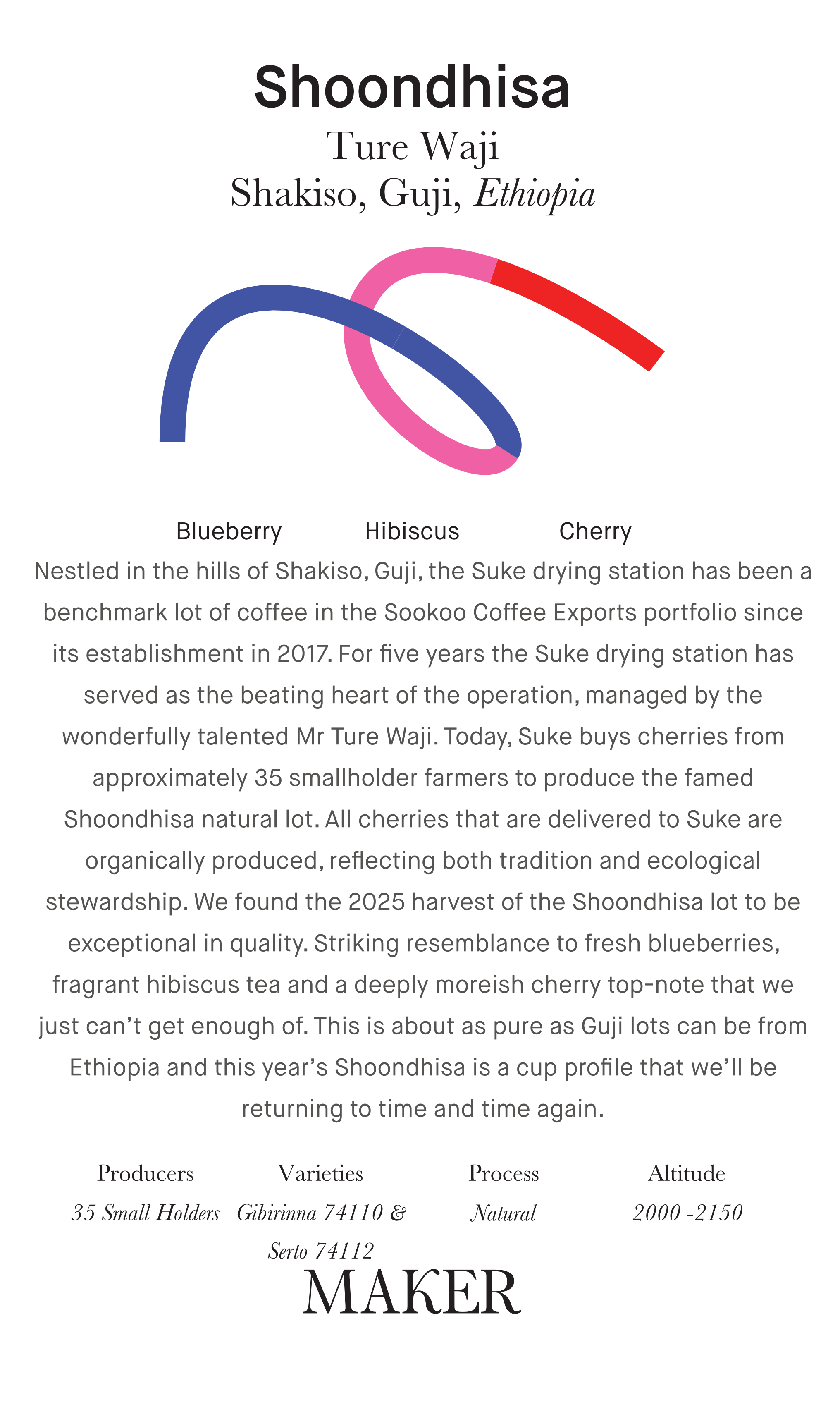 Shoondhisa - Natural - Ethiopia (Filter Roast)