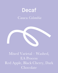 Decaf -  Seasonal Espresso Subscription